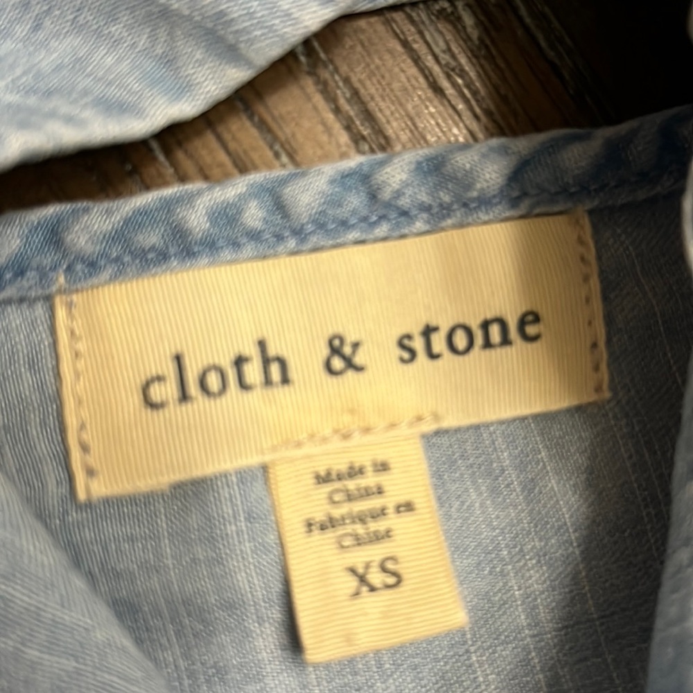 Anthropologie, Cloth and Stone chambray halter denim jean dress Size XS - Picture 14 of 17